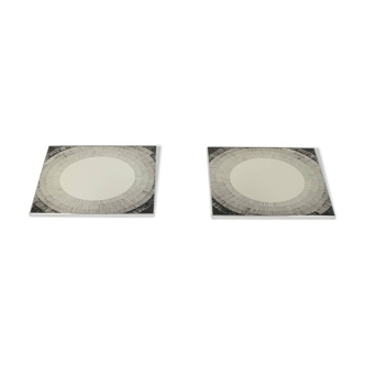Set of 2 postmodern mirrors by Deknudt, 1980s Belgium.