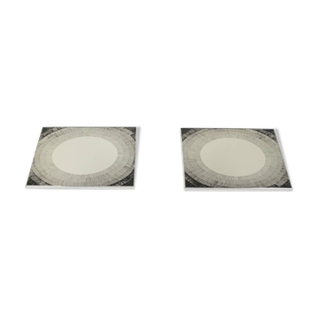 Set of 2 postmodern mirrors by Deknudt, 1980s Belgium.