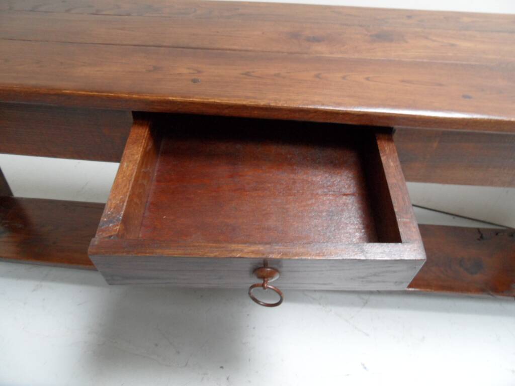 Table de travail en chêne ancien