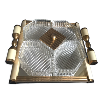 Art Deco servant mirror tray