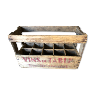 Vintage wooden locker or bottle holder