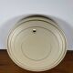 Miroir rond vintage en plastique , 1980, couleur crème