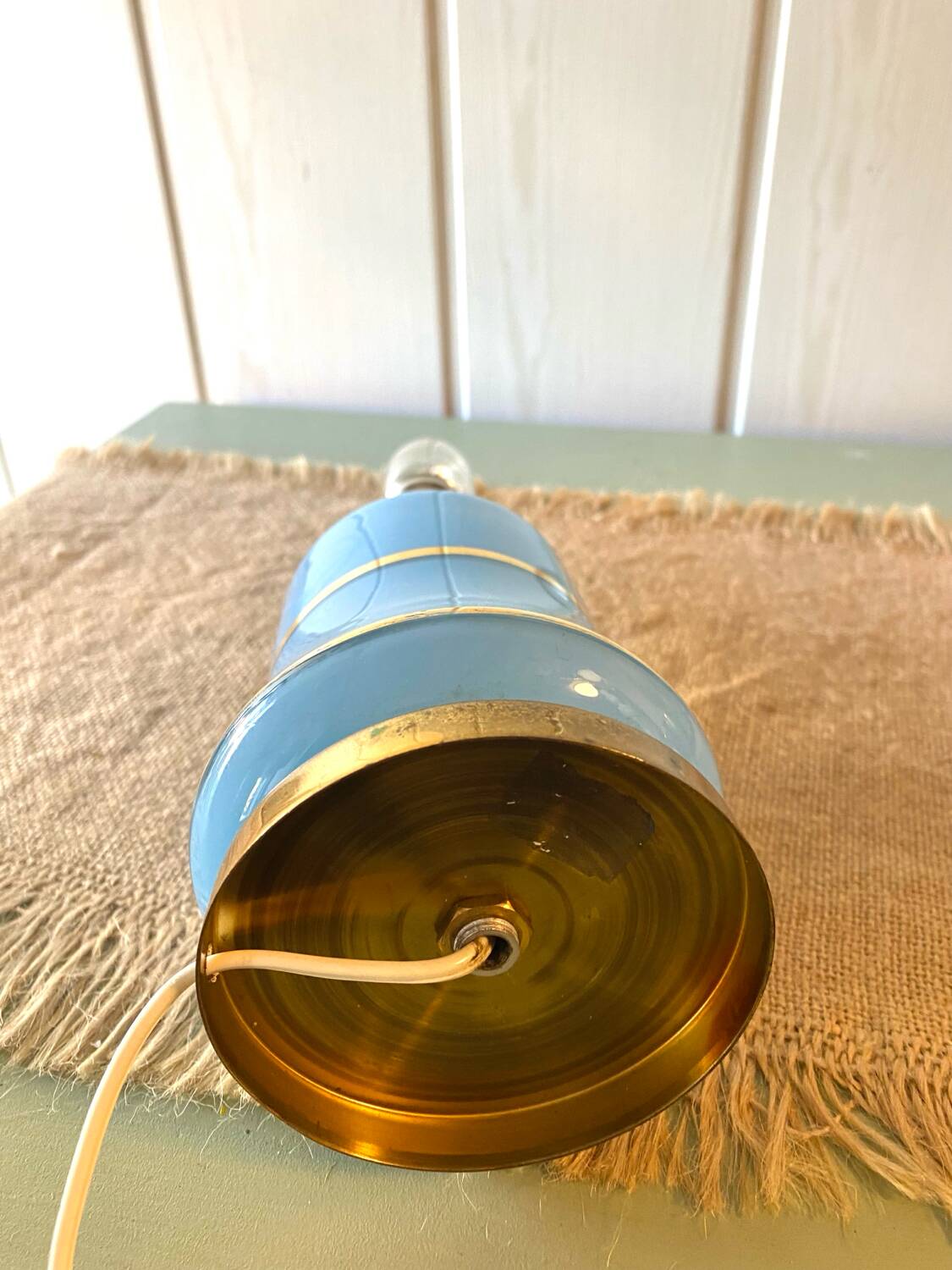 Opaline lamp base from the 50s