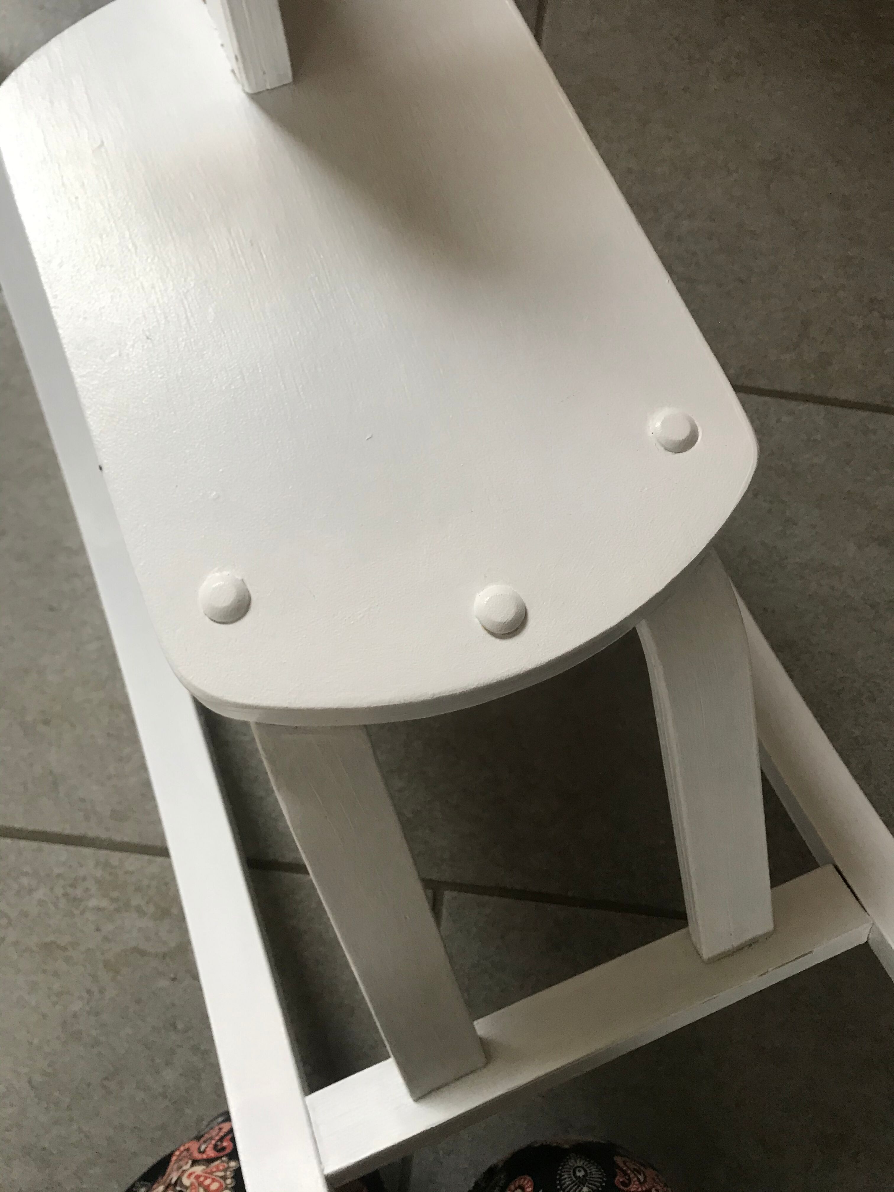 White wooden rocking horse