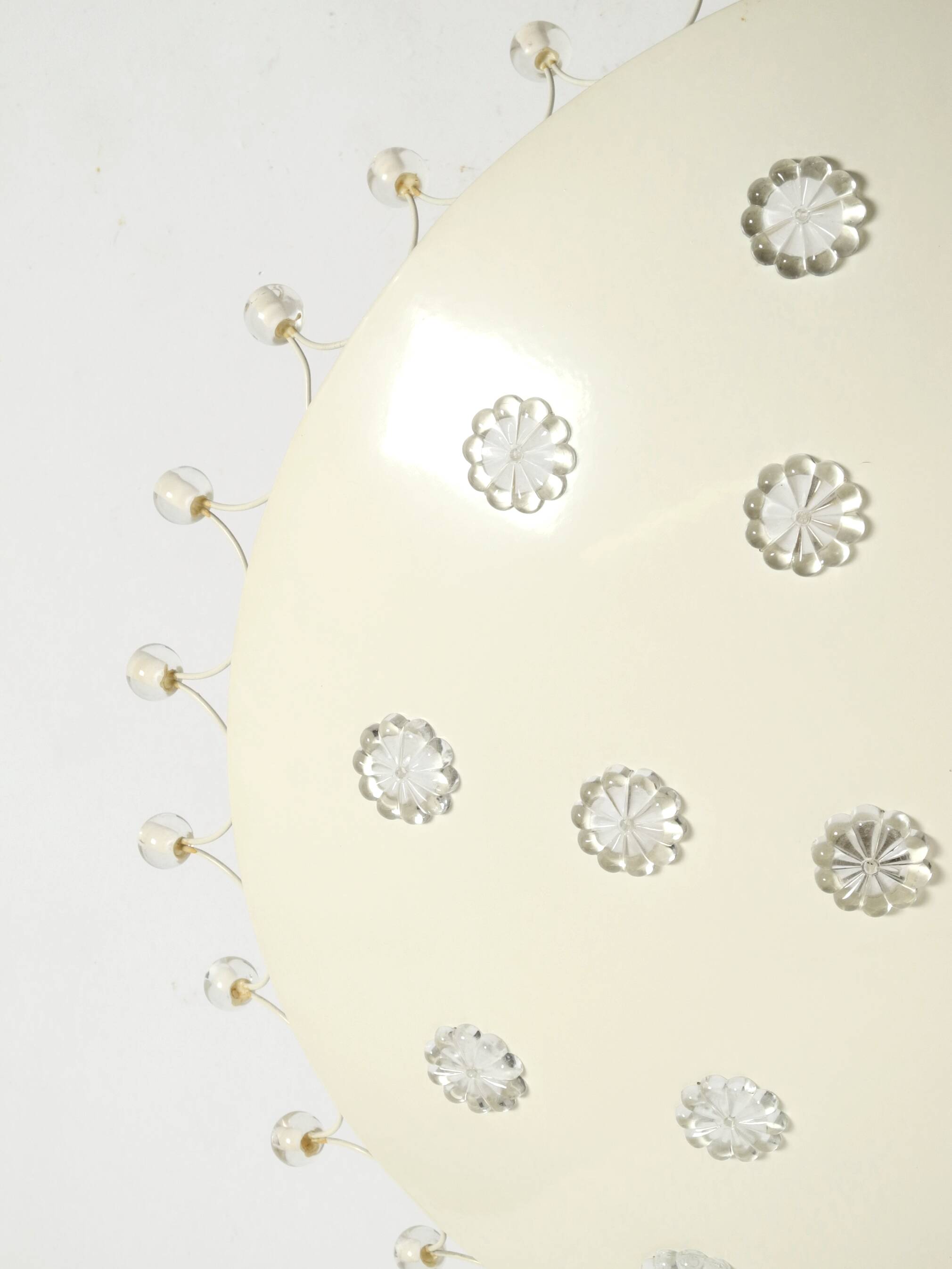 Beautiful large mid-century metal ceiling lamp by Emil Stejnar for Rupert N