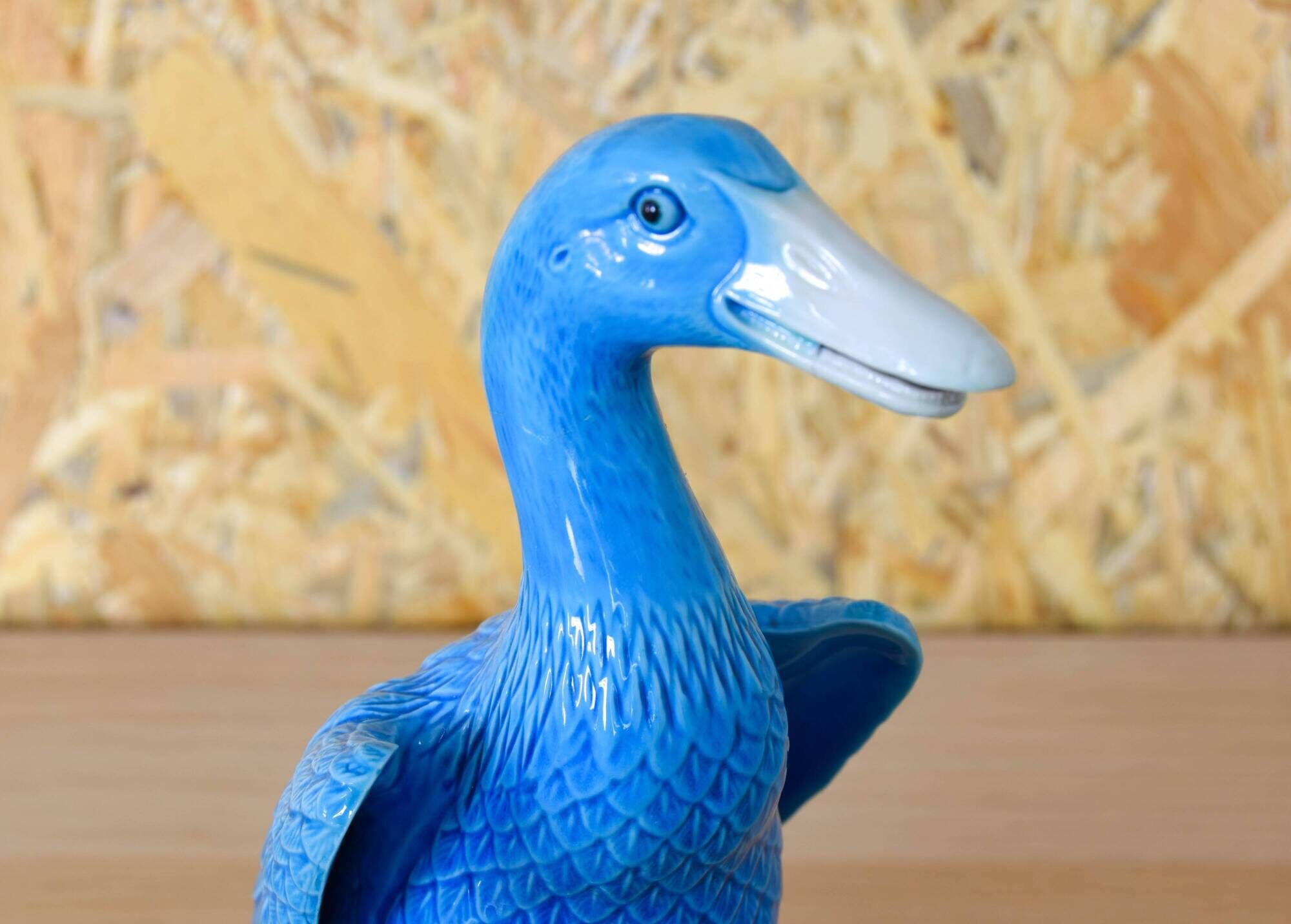 Set of three mid-century turquoise ducks, Chinese porcelain, 1950s