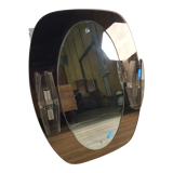 Miroir de salle de bain vintage en acier