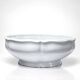 Large vintage salad bowl in white Limoges porcelain, 1960s-1980s.