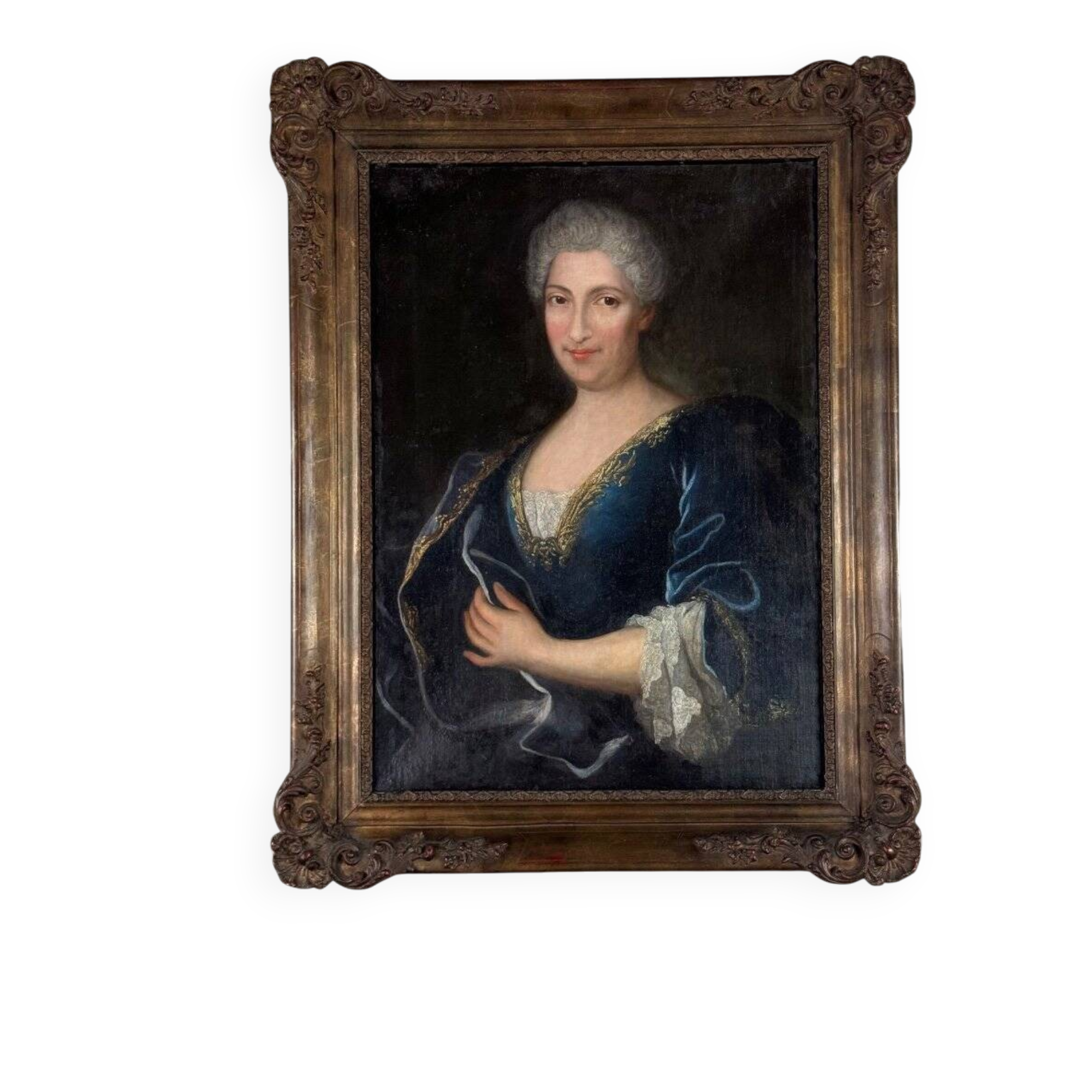 Portrait of a lady of quality, oil on canvas, 18th century.