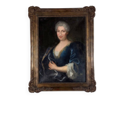 Portrait of a lady of quality, oil on canvas, 18th century.
