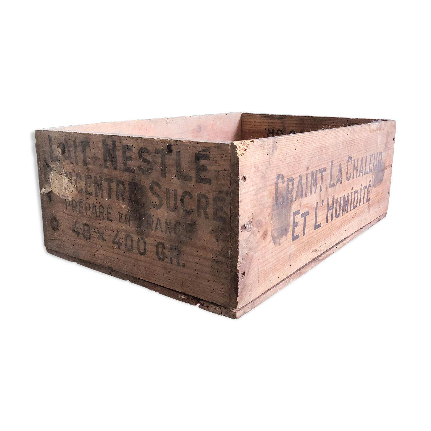 Caisse en bois Nestlé