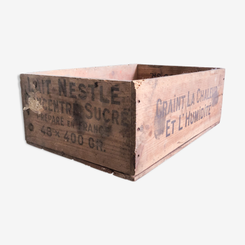 Nestlé wooden crate
