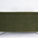 Vintage 1960s olive green velvet canapé – faithful replica, entirely