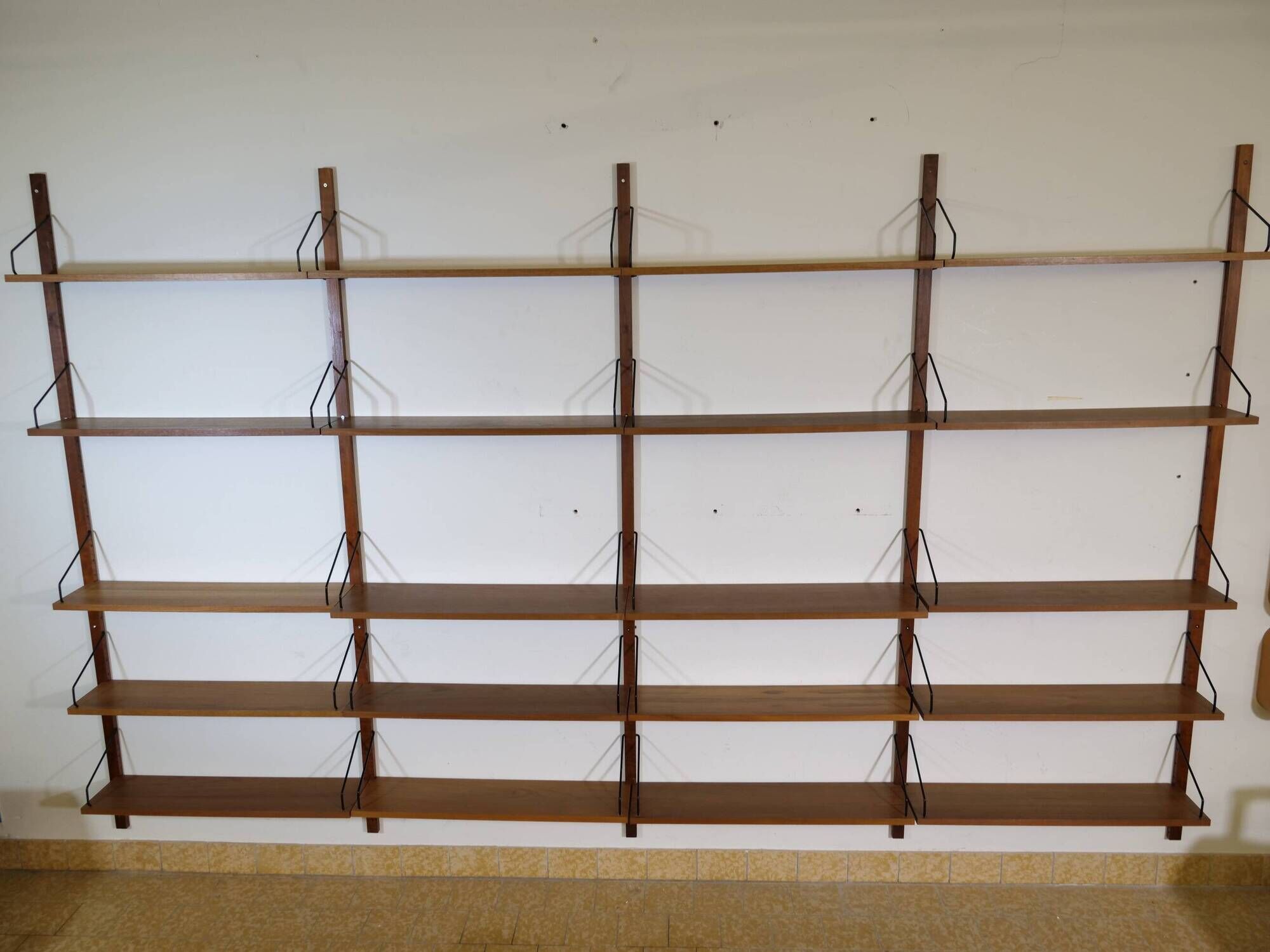 Shelving System in Teak by Poul Cadovius, Royal Model, Set of 25, 1960s