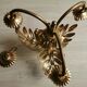Golden metal palm lamp