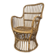 Fauteuil en Rotin Bambou vintage 1950s design -H85cm