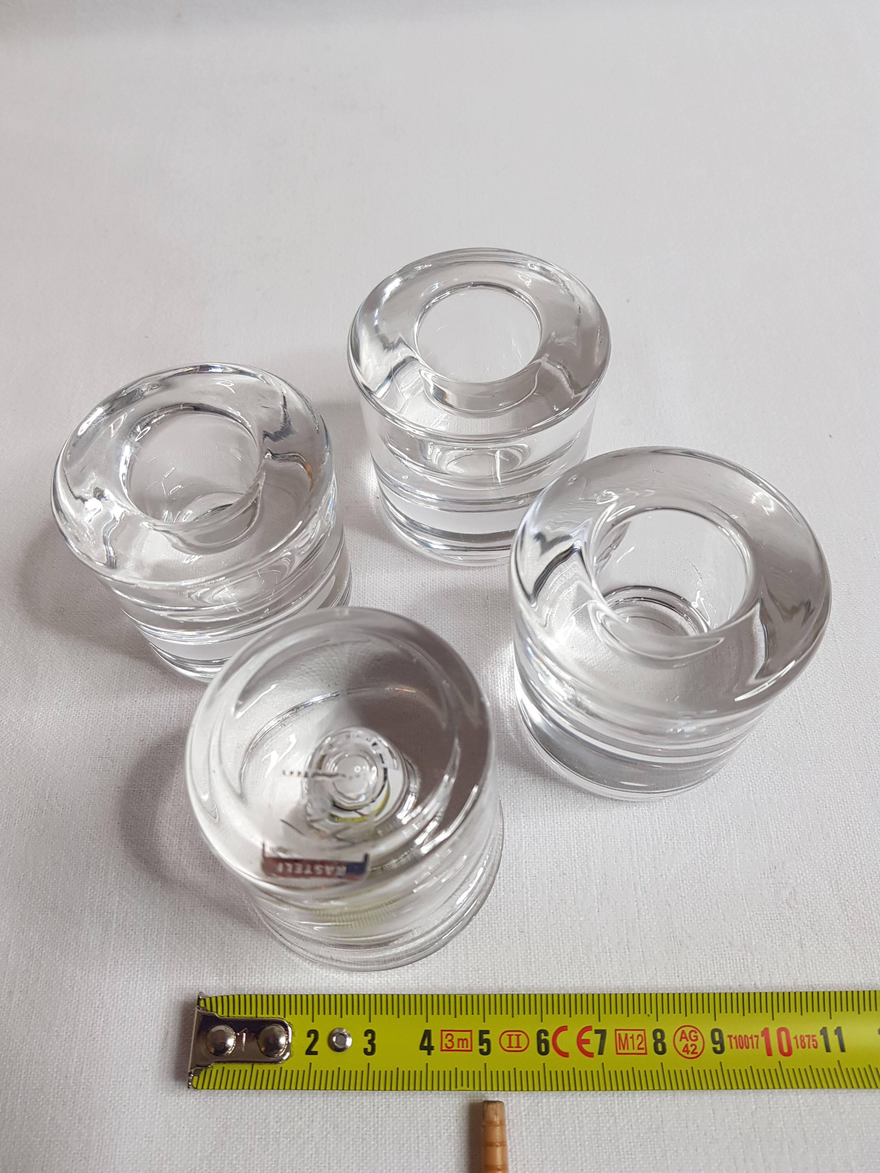 Set of four crystal candlesticks design "Rasteli"