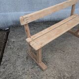 Bench with backrest