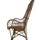 Chaise/siège monoplace/fauteuil vintage en osier