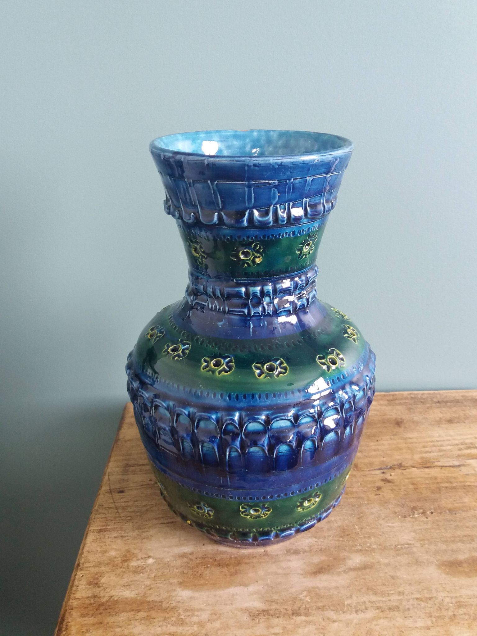 Vase de Nedo Scappini pour Nuovo Rinascimento, Italie