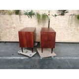 Pair of chests of drawers with bookcase