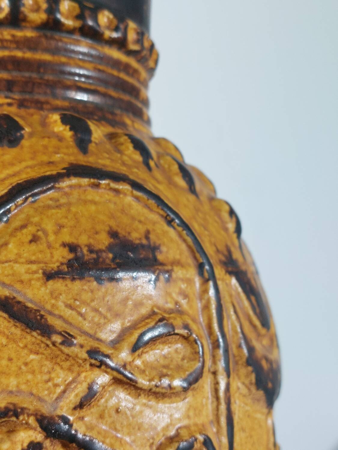 Bay Keramik vintage sun vase from the 1950s in West Germany.