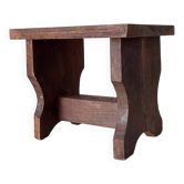 Ancien tabouret de traite primitif