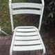 4 chaises vintage tolix bois et métal vert d'eau 1950