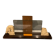 Bear and wood photo frame