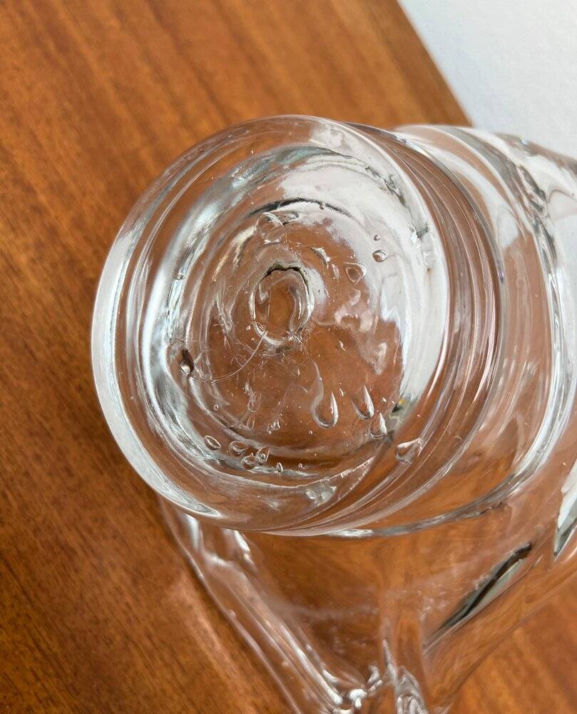 Vintage Glass Swan-Shaped Vase