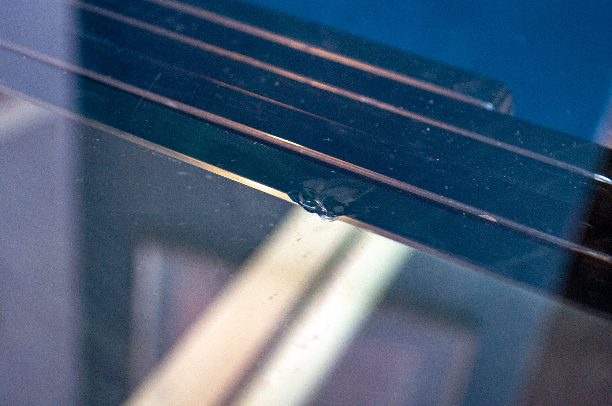 Table in crystal, mirror and licked brass, Italy 1970s