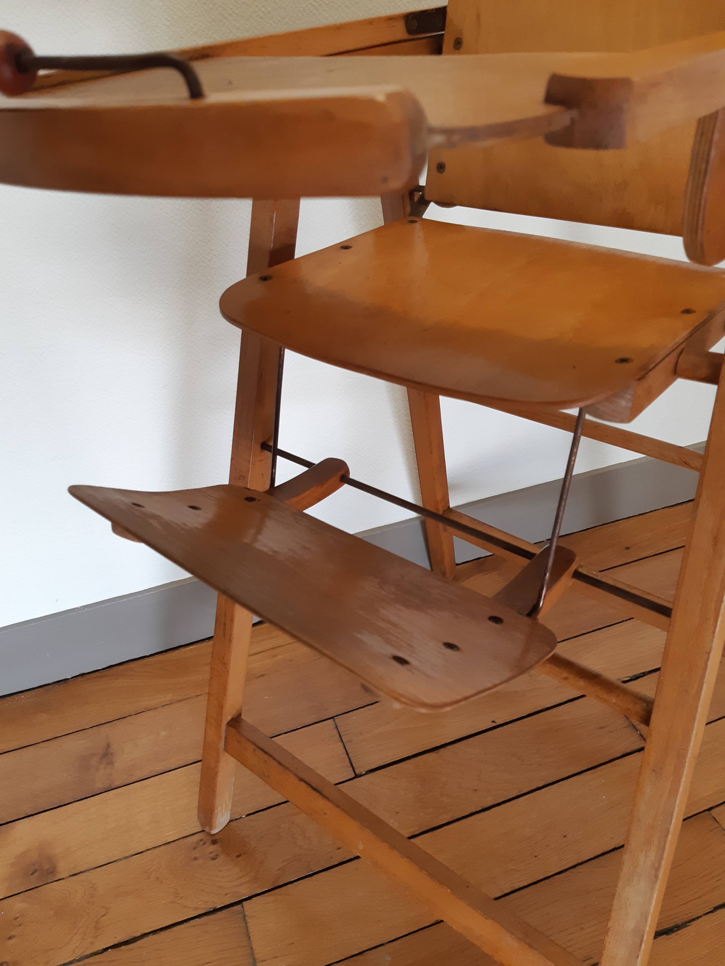 Vintage high folding chair