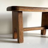 Vintage solid oak stool