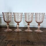 4 large Rosaline glasses