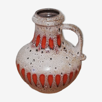 Vase west germany Scheurich Keramik fat lava
