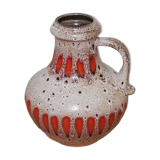 Vase west germany Scheurich Keramik fat lava