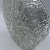 Ceiling light in molded glass with relief