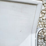 White leather armchair, Tito Agnoli for Matteo Grassi, Italy, 1970-80s