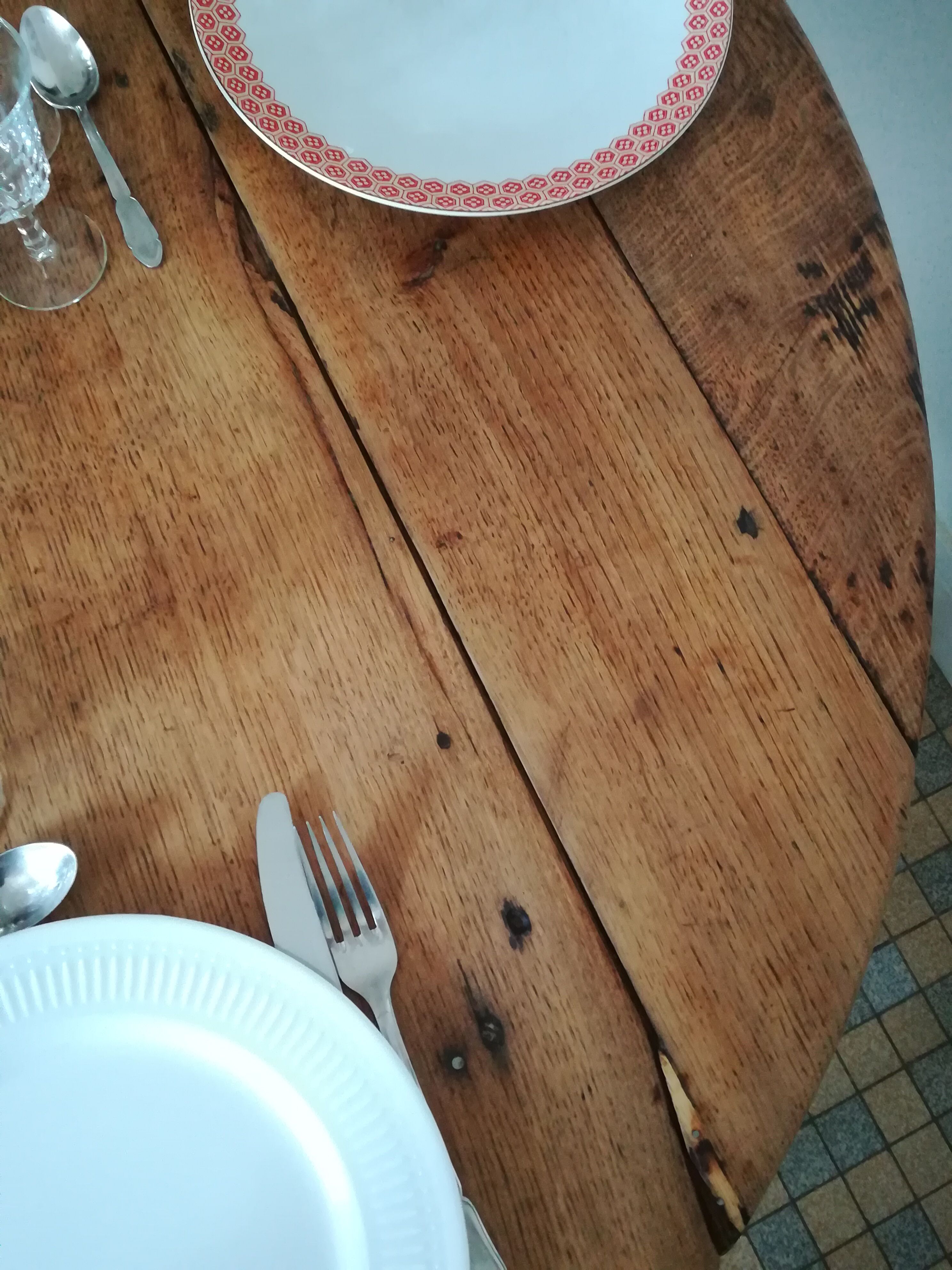 Table de ferme, à volets