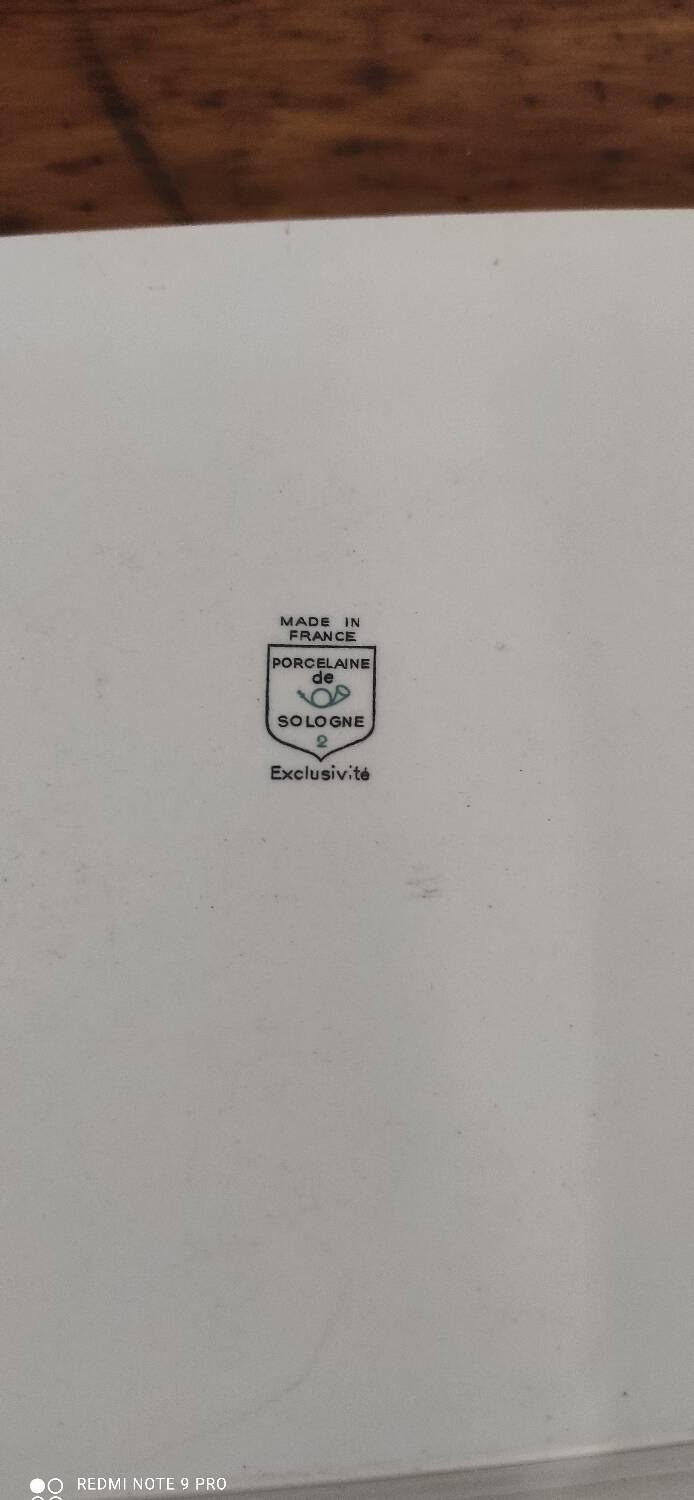 Set of Vintage Sologne dessert plates