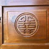 Pair of exotic wood storage columns - China