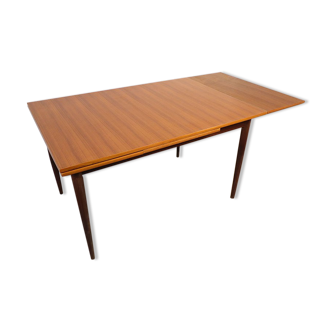 Extendable Scandinavian teak meal table around 1960