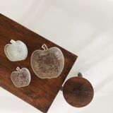 Dessert service apple salad and 6 cups