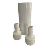 Trio de vases vintage en porcelaine West Germany 