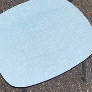 2 chaises formica Roc La Samaritaine bleues années 80