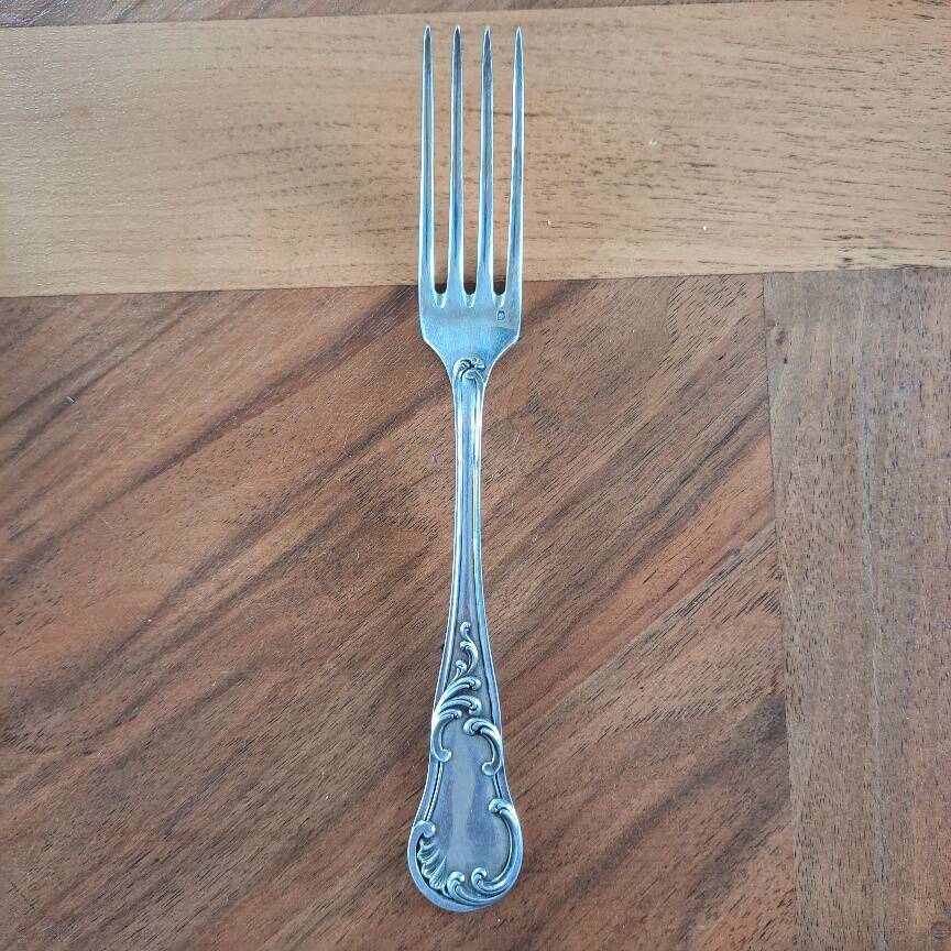 Set of 6 solid silver forks, 1st grade, Master Goldsmith Prudent Quit