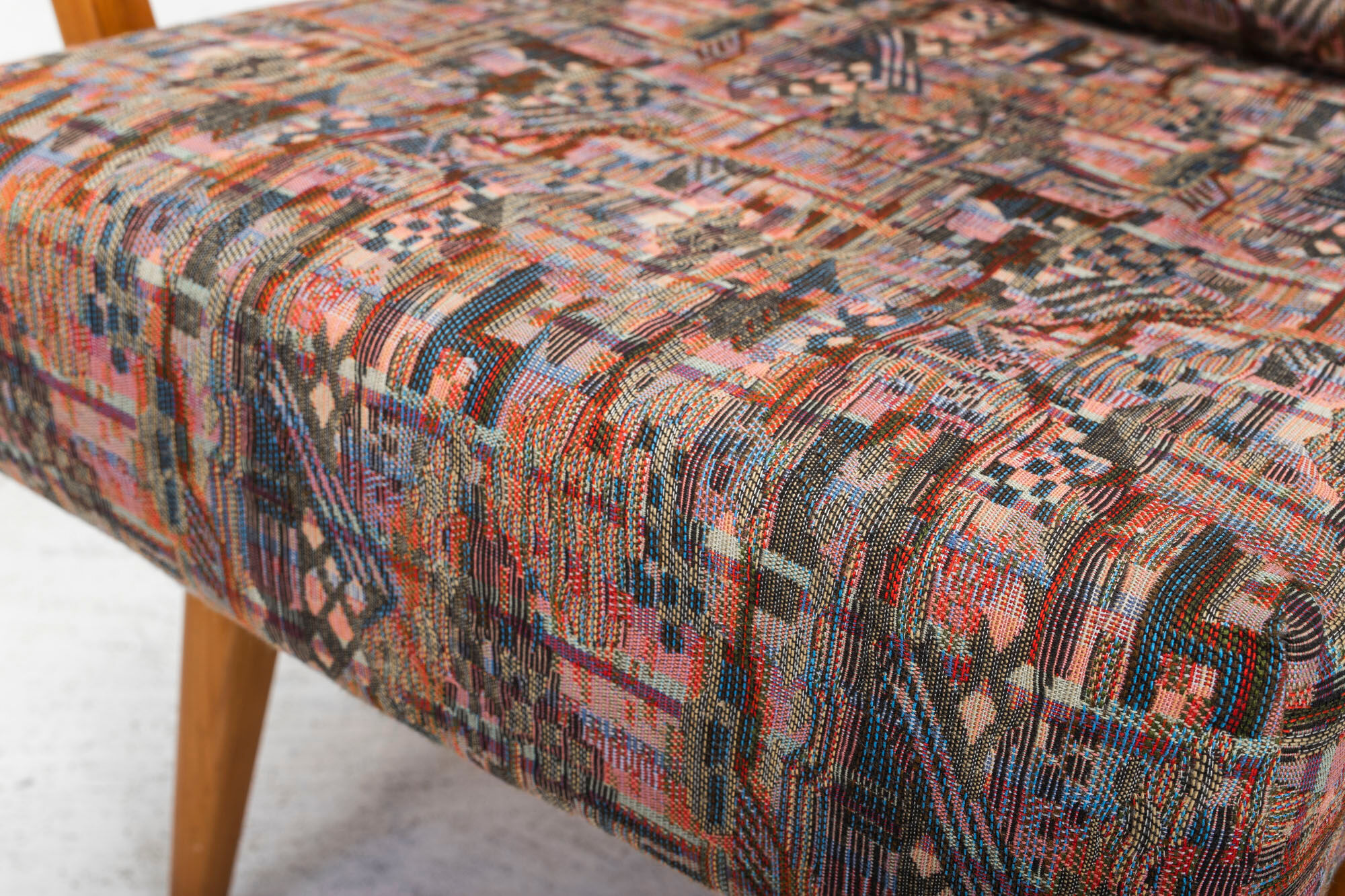 Antimott Easy Chairs & Daybed in Cherry by Walter Knoll / Wilhelm Knoll for Knoll Inc. / Knoll Inte