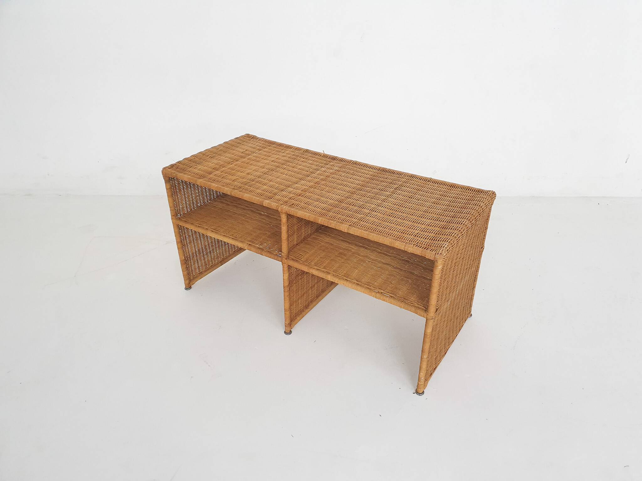Mid-century wicker sideboard, France 1960's