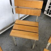 Wooden and iron chair suites from the 70's