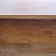 Double wall shelf in solid blond oak from the 1950s